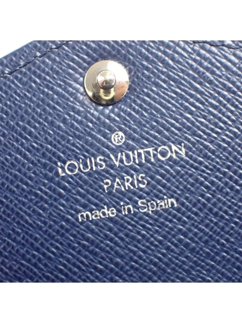 Louis Vuitton Epi Wallet Portefeuille Sarah Indigo Blue